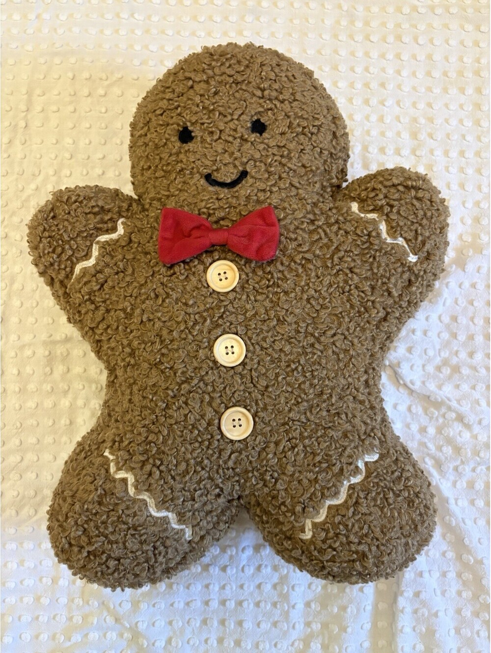 Viral Cupcakes And Cashmere Gingerbread Man Christmas Pillow